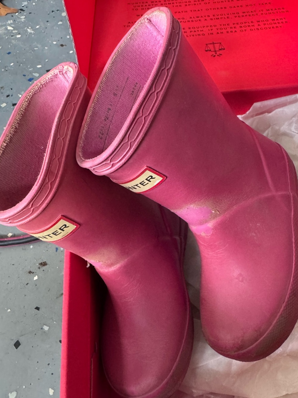 Hunter Boots - Toddler Size 6